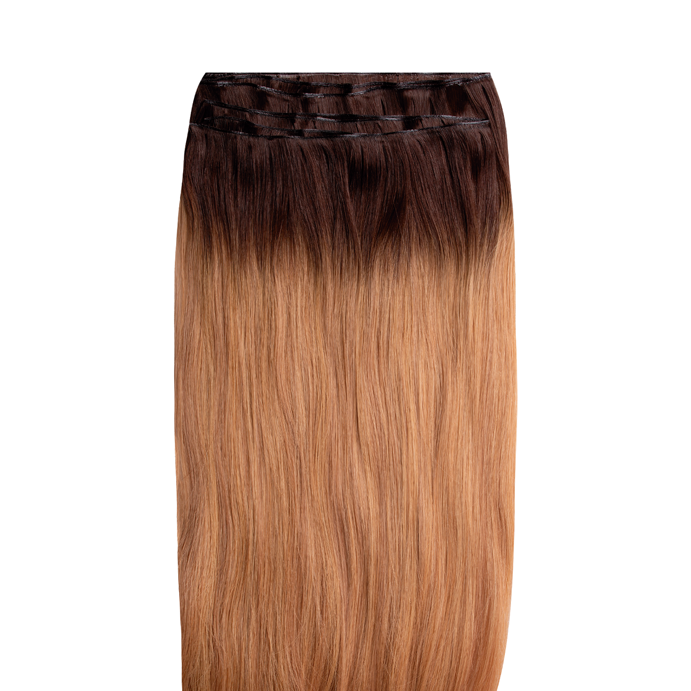 Slim Hair® Remy Vírgen 56 cm -  Chocolate Honey