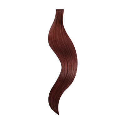 Tape Extensions Flex® Remy Vírgen 56 cm - Ginger Wine Brown