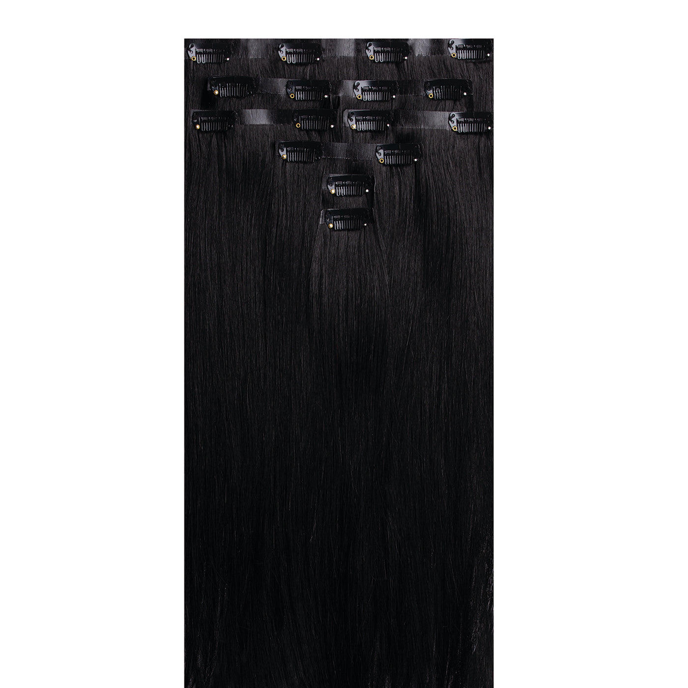 Silk Hair® Remy Vírgen 56 cm - Jet Black