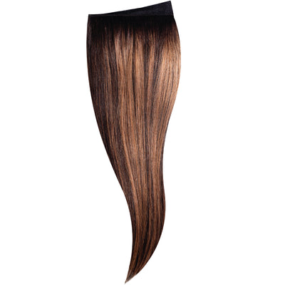 Bloomy Hair® Remy Vírgen 35 cm - Caramel Off Black