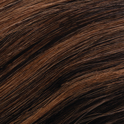 Tape Extensions Flex® Remy Vírgen 56 cm - Caramel Off Black