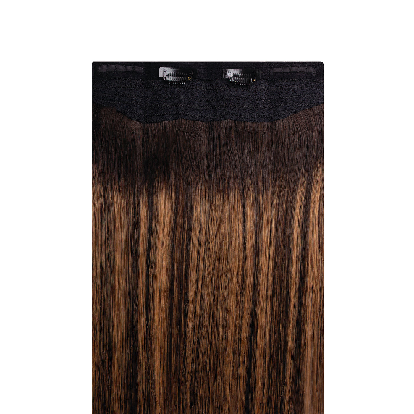 Bloomy Hair® Remy Vírgen 45 cm -Caramel Off Black