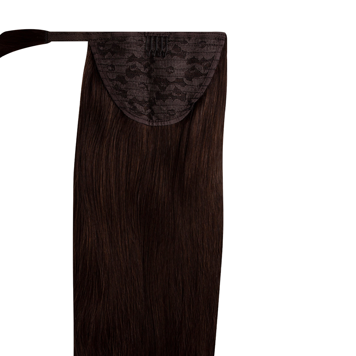 Pony Tail Remy Vírgen 40 cm - Dark Brown