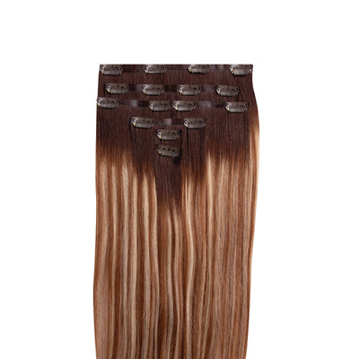 Silk Hair® Remy Vírgen 40 cm - Chocolate Blonde