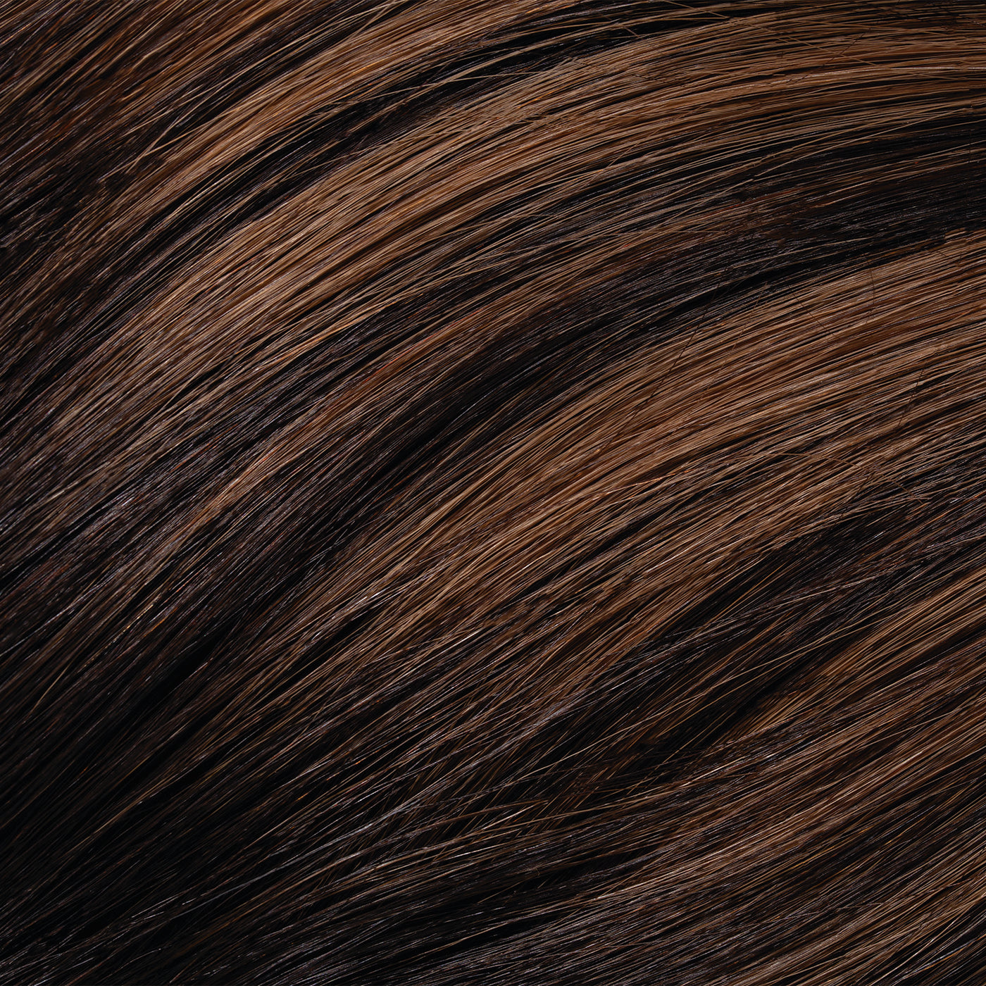 Silk Hair® Remy Vírgen 40 cm - Caramel Off Black